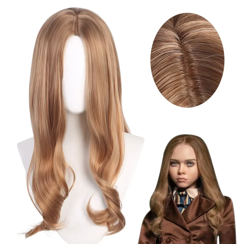 60cm Megan Cosplay Costume Wig Doll Robots Megan 60cm Long Hair Heat Resistant Synthetic Halloween Role Play Wig