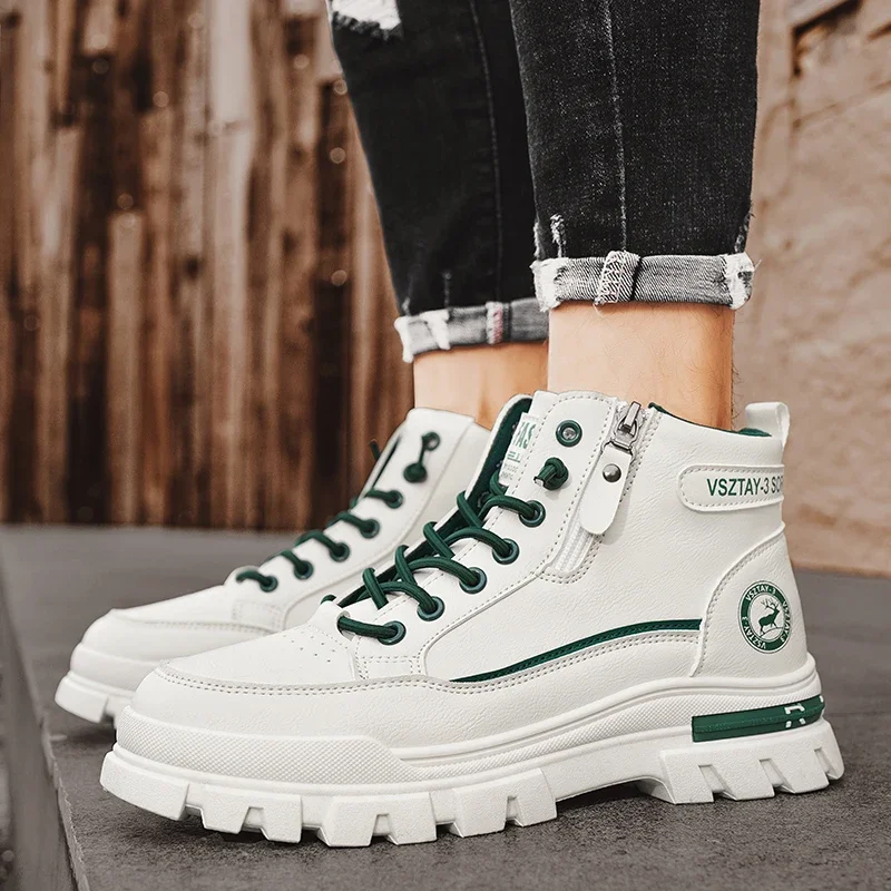 

Men's Shoes 2024 Autumn New Versatile Trendy Casual Shoes, Wear-resistant and Height Increasing Fashionable Short Boots