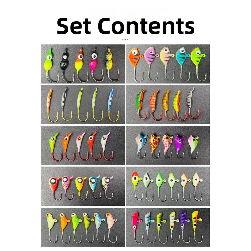 

Для панфиш, форели, приманки для зимней рыбалки, ночная рыбалка, разноцветные эффективные инструменты для ночной рыбалки, точные насадки с крючками