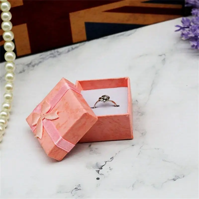 5pcs Jewelry Sets Display Box For Necklace Earrings Ring 5*8*2.5cm Packaging Shadow Box Jewelry Organizer