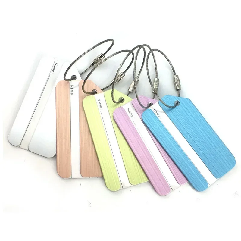 

1PCS Women Men Fashion Plane Style Aluminum Alloy Travel Luggage Tags Baggage Suitcase Address Tag Name Label Hold