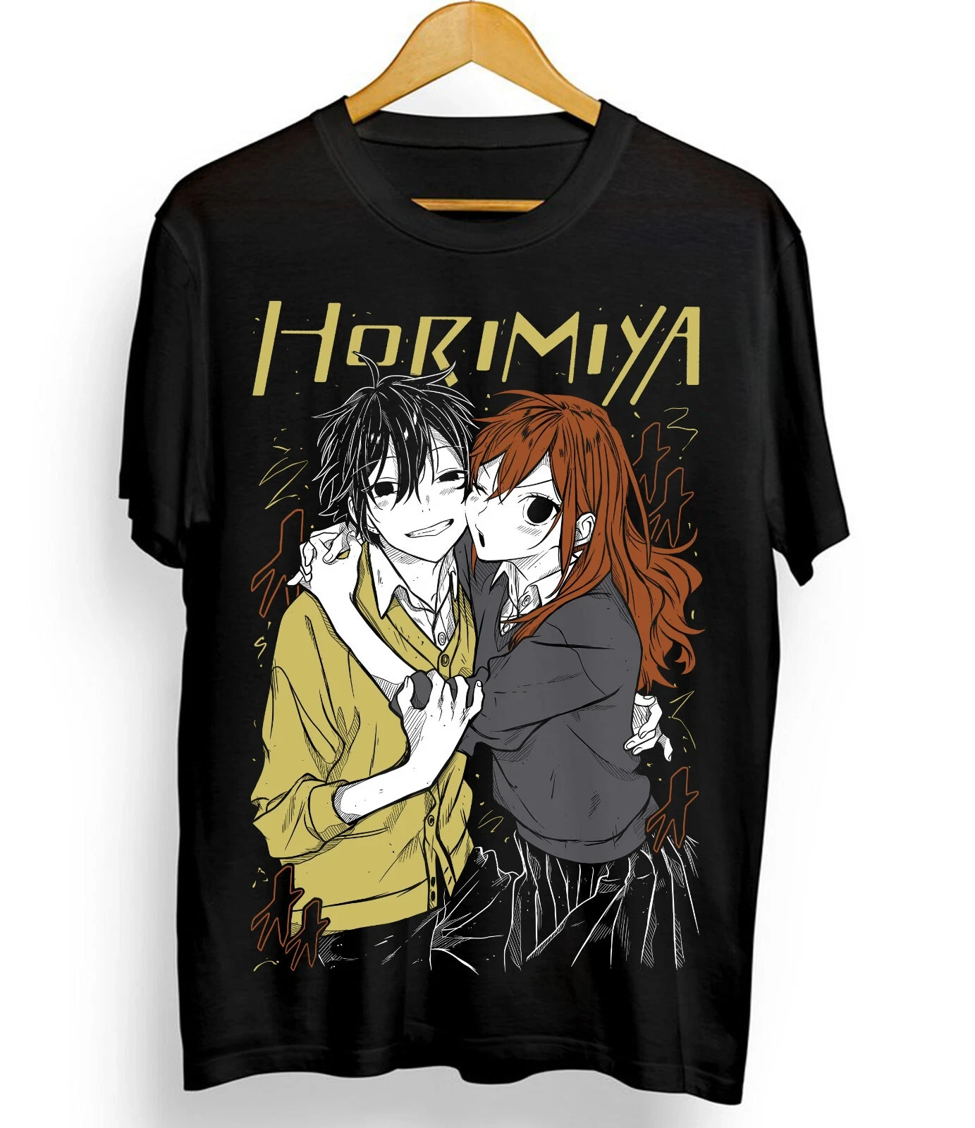 Camiseta de verano Hori San To Miyamura Kun, camiseta Kawaii de Anime japonés Horimiya, camiseta de manga corta con cuello redondo para hombre