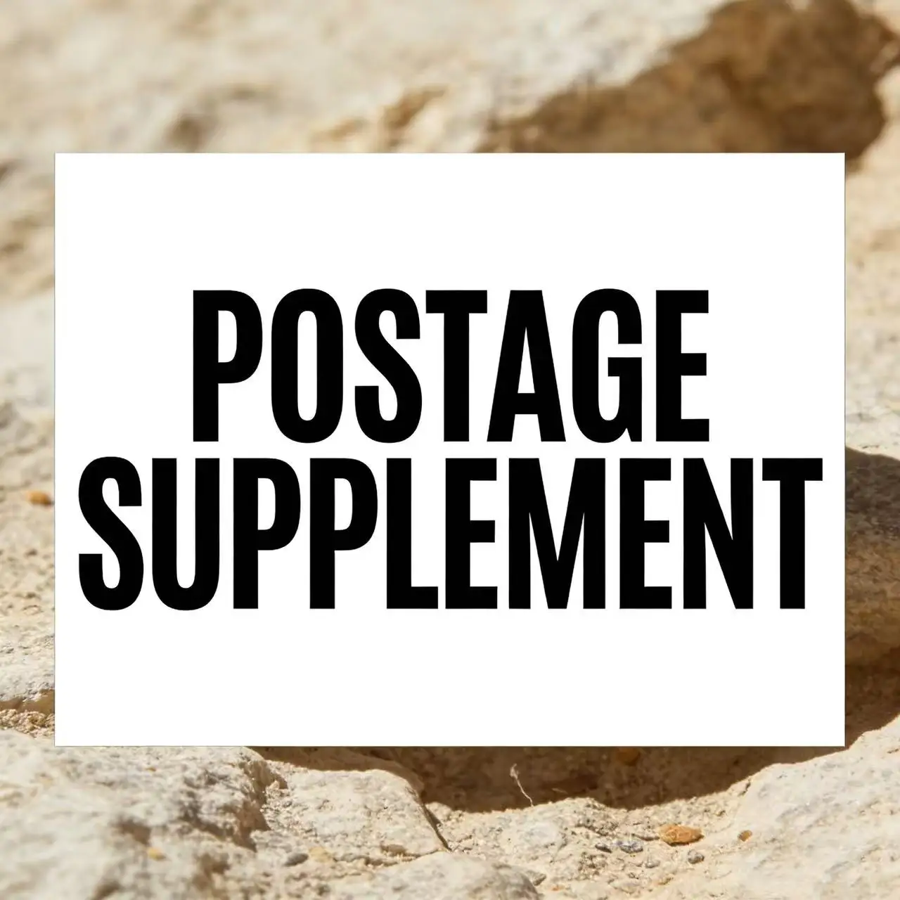 Link for adjusting and paying the postage difference to the seller