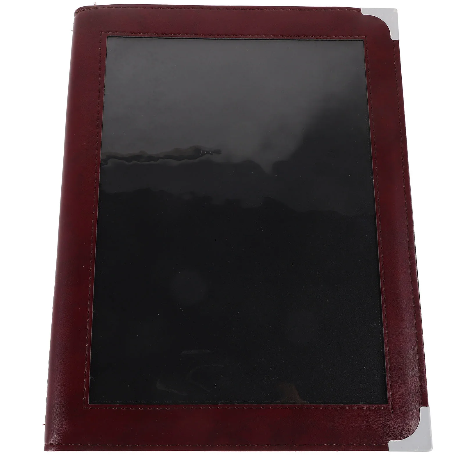 Cubierta transparente para menú de restaurante, soporte transparente para menú de 8 páginas, carpeta reemplazable, organiza menús para cafetería y restaurante