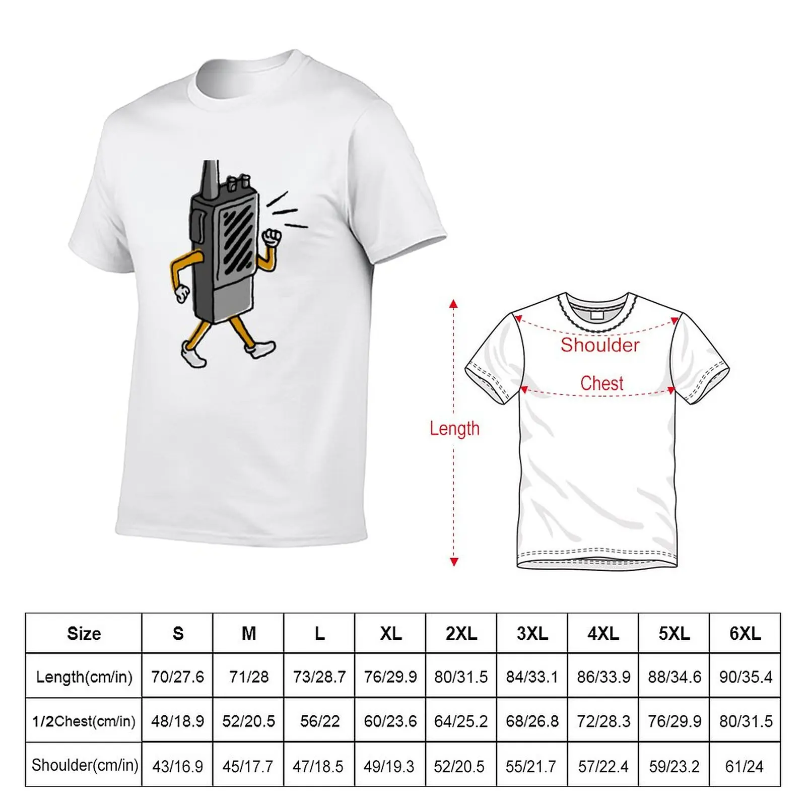 Walkie Talkie T-Shirt aesthetic clothes Short sleeve tee Blouse black t shirts for men