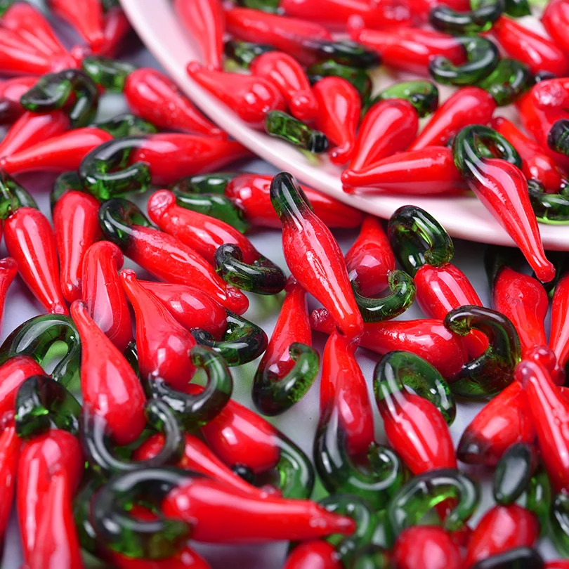 10pcs/Lot Three Dimensional Chili Peppers Charms For Jewelry Making Supplies Enamel Charm Handmade Earrings Necklace DIY Pendant