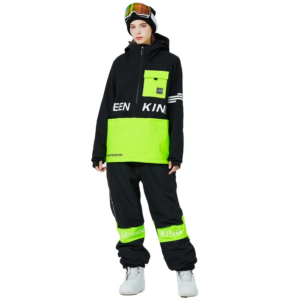 

Two-Piece Hooded Women's Ski Suit High Quality And Windproof Waterproof Material Breathable For Adults