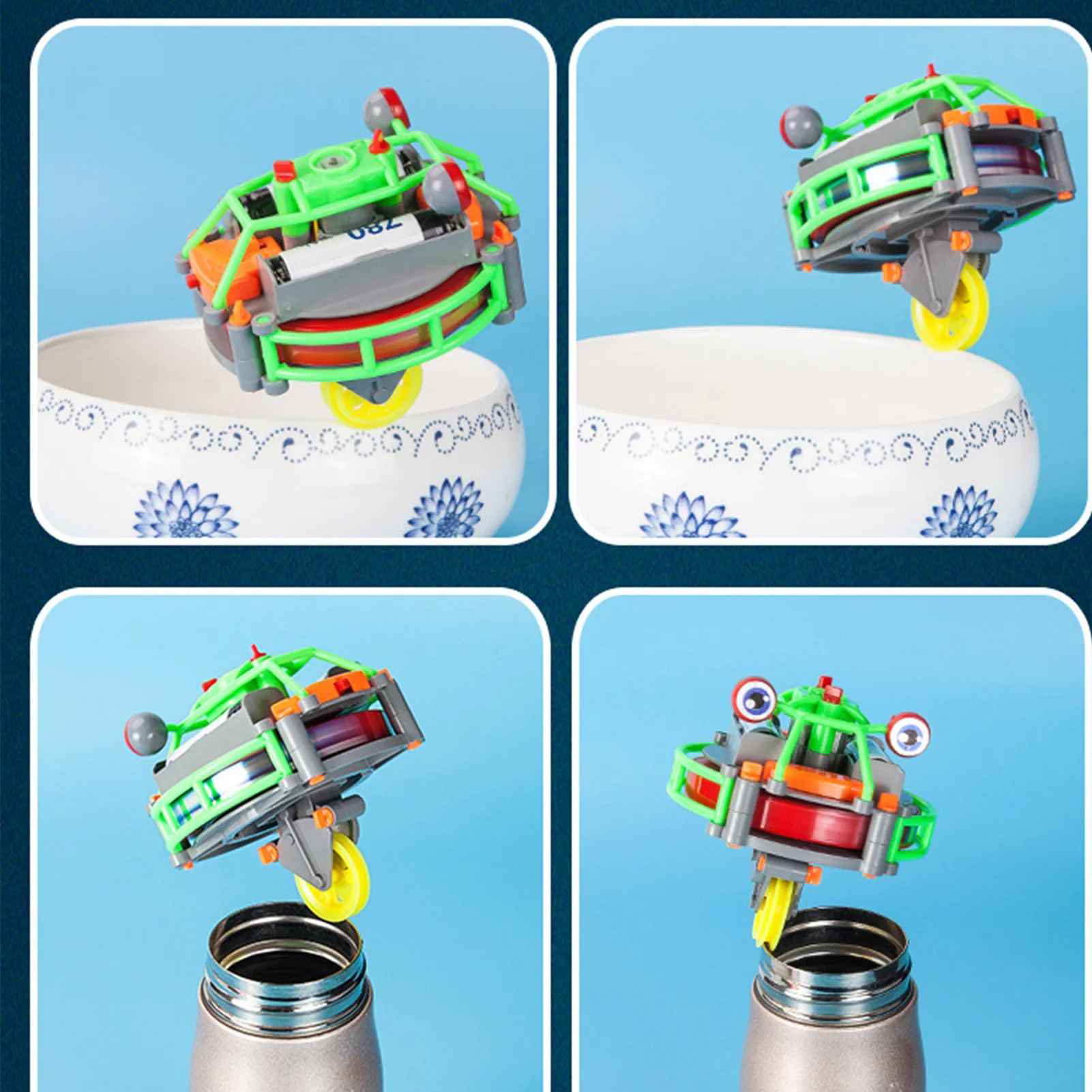 Funny Electric Tumbler Anti Gravity Unicycle Walking Steel Wire Robot Gyro Toy Self-balancing Early Education Interesting Gifts