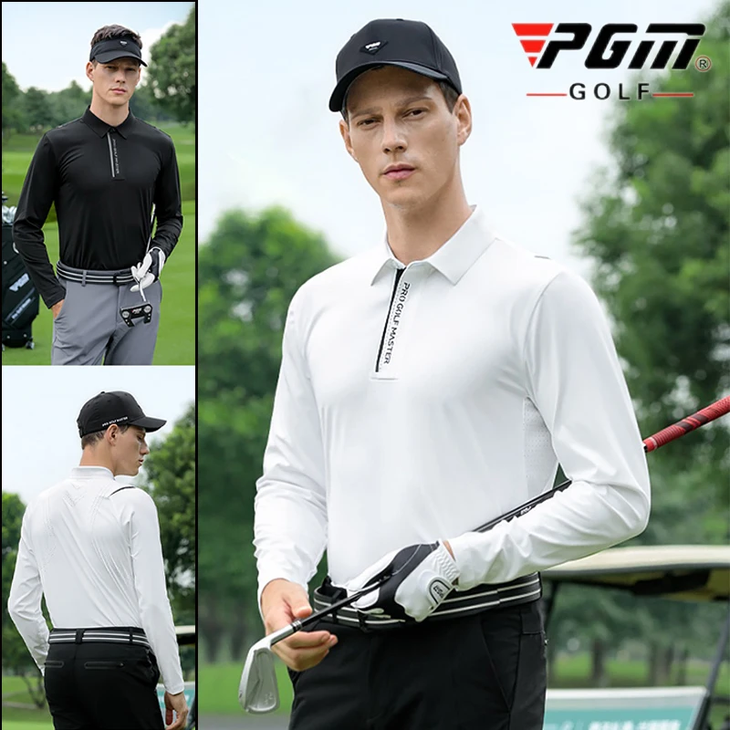 

Pgm Деловая рубашка-поло для мужчин, модные рубашки для гольфа с отложным воротником, мужские повседневные дышащие топы для гольфа, спортивная одежда для отдыха