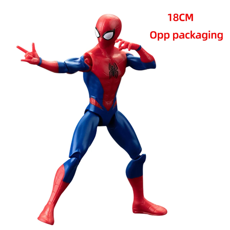 18cm ZDTDS Originele Avengers Legende Figuur Speelgoed Ornament Ghost Spider Captain Miles Morales Thanos Mk50 Iron Man Hulk Thor Falcon