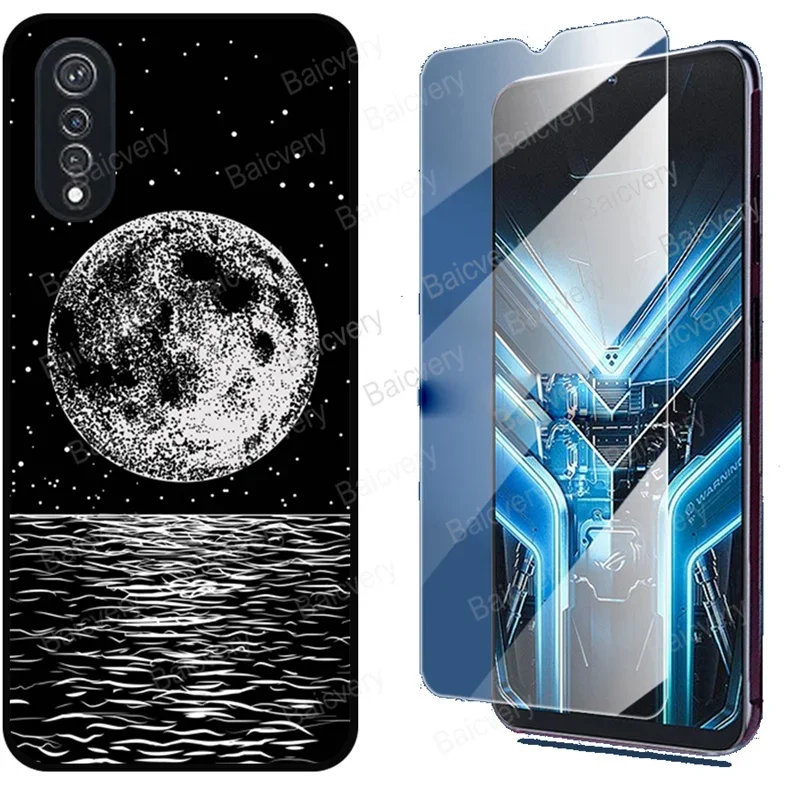 Patterned Cases for Cubot X70 Shockproof Silicone Ultra Thin Phone Back Cover With Tempered Glass Film