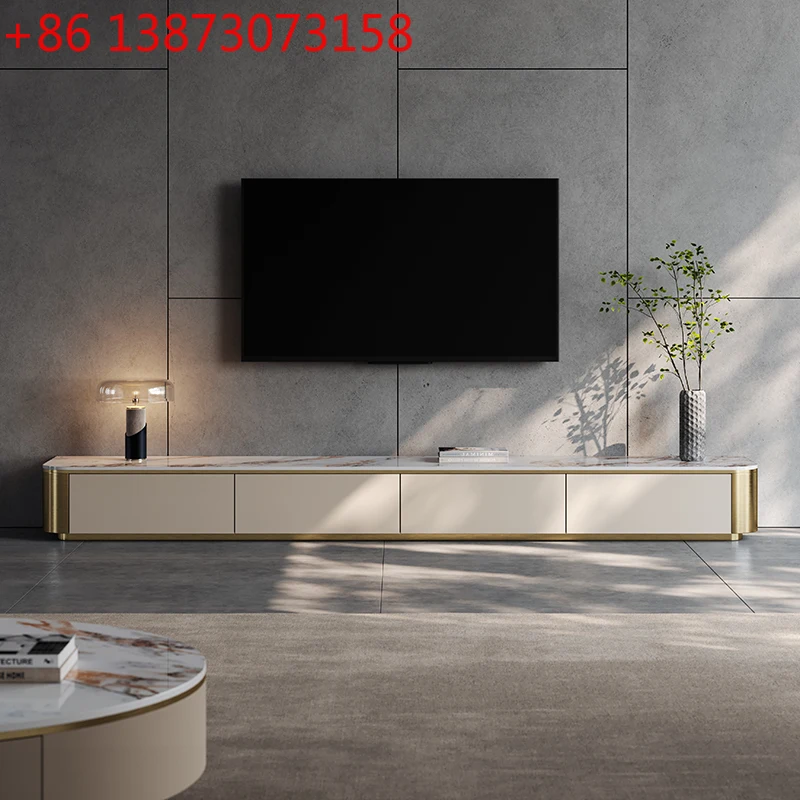 

Элитная дизайнерская тумба под телевизор в скандинавском стиле для гостиной, современная настенная подставка для ТВ, модная мебель для просмотра фильмов
