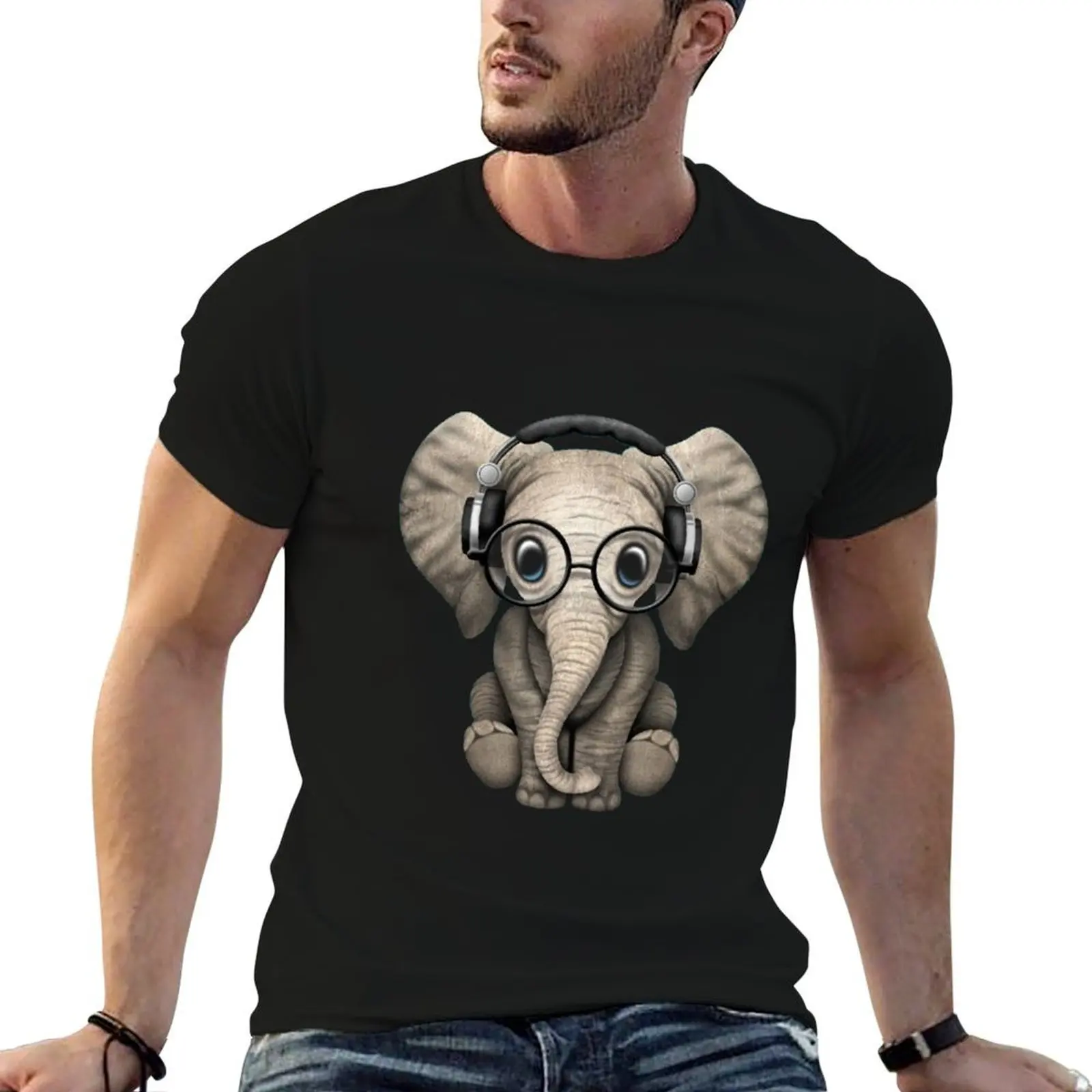 elephant baby T-Shirt Plus Size Basic Short Sleeve Top