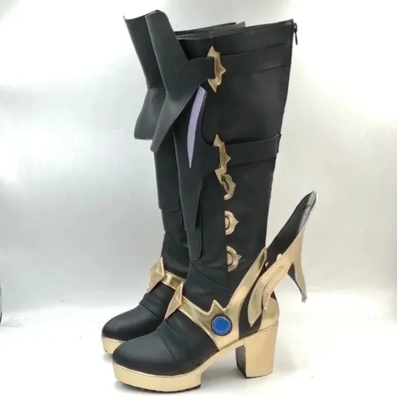 RealCos Genshin Impact Dottore Обувь для косплея Сапоги Snezhnaya Fatui Доктор II Dottore Карнавальный костюм Аксессуары