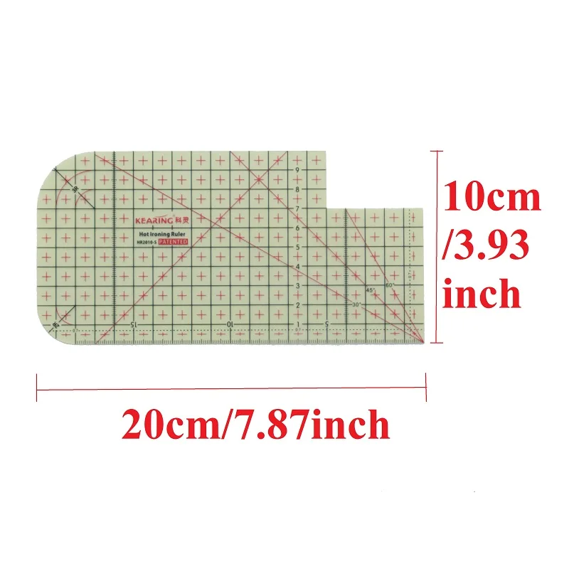 20Cm Ultradunne Hogetemperatuurbestendige Strijknaadmeter, Hittebestendig Tot 220 ° C, 0.3Mm Dikte 2010S