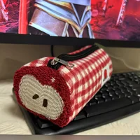 Estuche para lápices, monedero de gran capacidad, bolsa de almacenamiento de papelería para estudiantes, organizador de cosméticos de alta apariencia, bolsa para auriculares