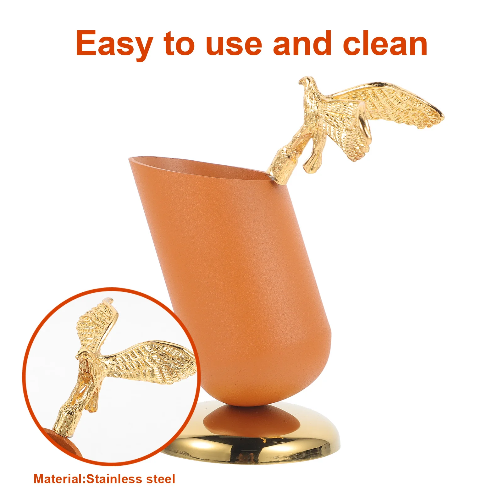 

Metal Cocktail Pick Holder Stylish Utensil Organizer for Spoons Forks Skewers Party Restaurant Decorative 120 Spoon Holder