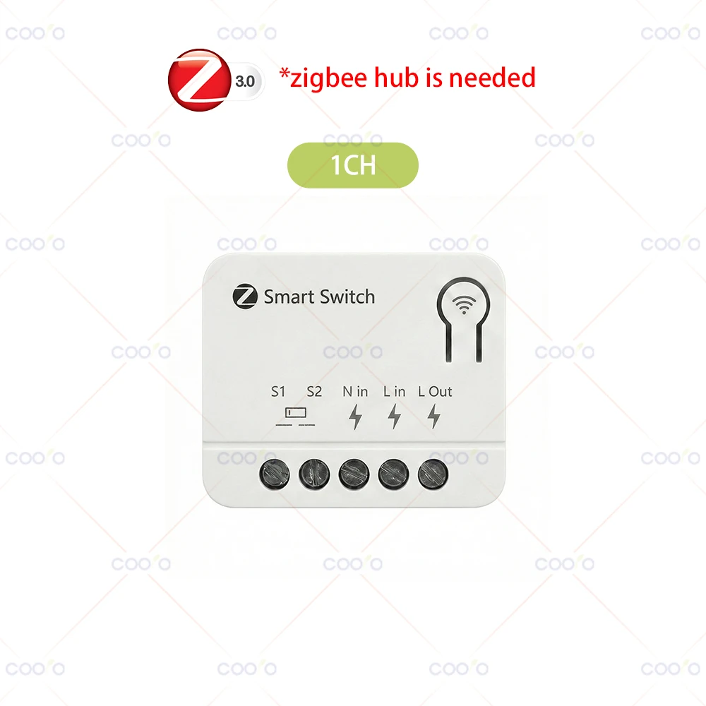 Tuya ZigBee 1 2 3-fach Smart-Schaltermodul DIY Lichtrelais-Schalter Hausautomation Kompatibel mit Smart Life Alexa Google Home Yandex