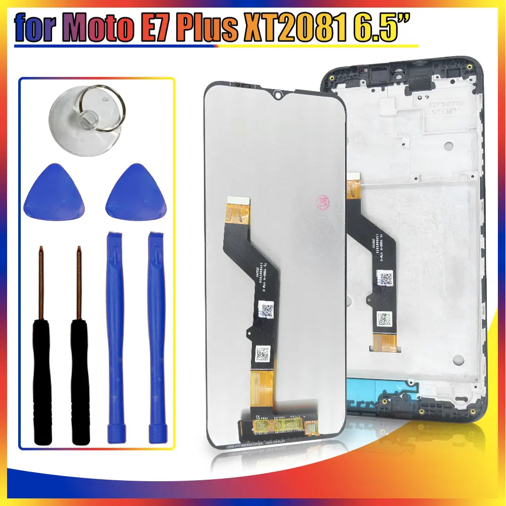 

Tested New LCD for Motorola Moto E7 Plus XT2081-1 LCD Display Touch Screen Digitizer Replacement for Moto E7 Plus LCD With Frame