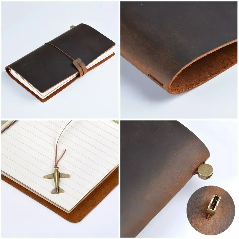 Moterm Sketchbook Planner Cover Handmade Diary Leather Notebook Sale Journal Cowhide Hot 100% Travel