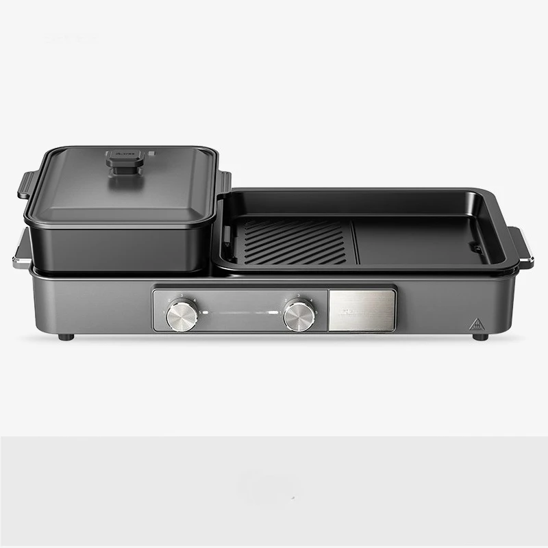 

High-end grill and rinse integrated pot Household electric pan hot pot Electric grill Multifunctional