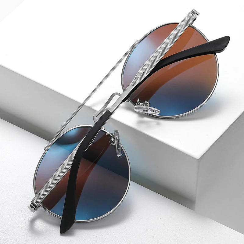نظارات شمسية رياضية مستديرة لقصر النظر من KIZN للرجال والنساء مستقطبة فوتوكروميك للقيادة نظارات طبية UV400-050 إلى