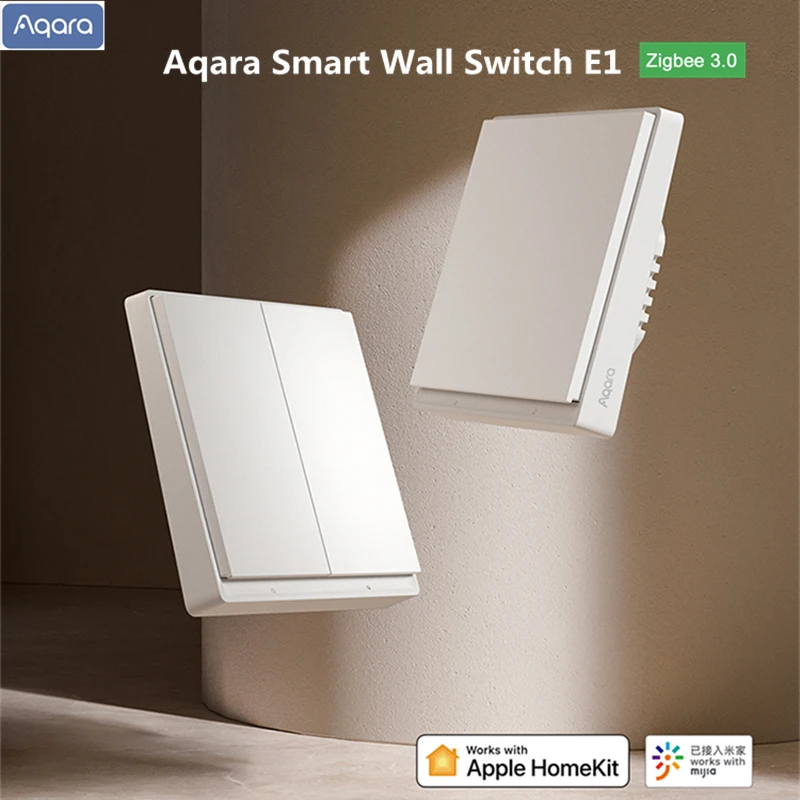 Aqara الجدار التبديل الذكية اللاسلكية التبديل E1 زيجبي 3.0 واحد النار/صفر سلك النار مع/لا محايد ل Xiaomi MiHome Homekit