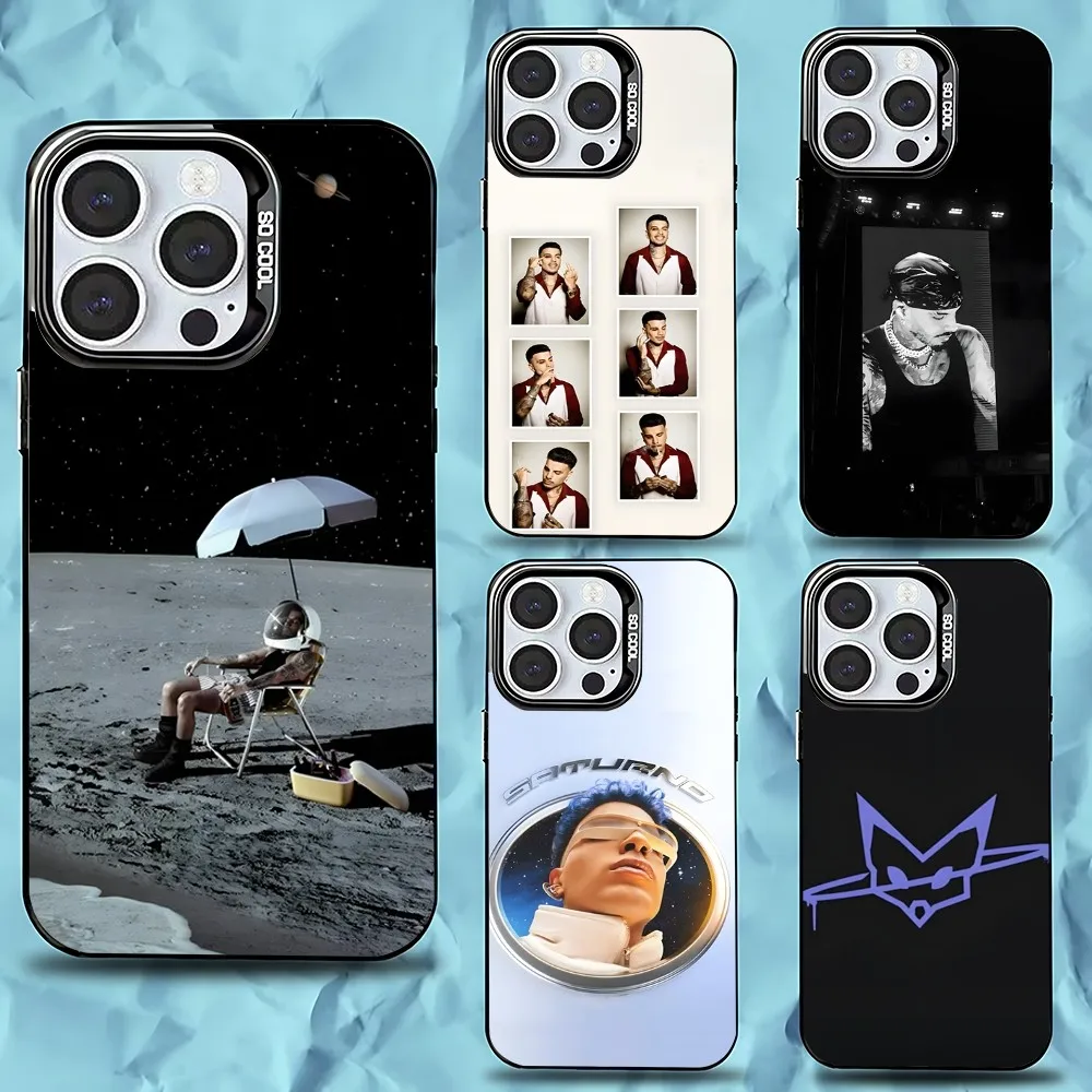 

Singer R-Rauw Alejandro Phone Case For iPhone 16,15,14,13,12,11,Pro,Max,Plus,Mini,XS,SE Anti Fall Black Matte Hard Bumper
