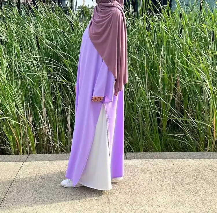 Eid Abaya-Ensemble 2 pièces pour femmes musulmanes, vêtements islamiques, Dubaï, robe turque, robe sous-robe, tenues de fête, caftan marocain, djellaba