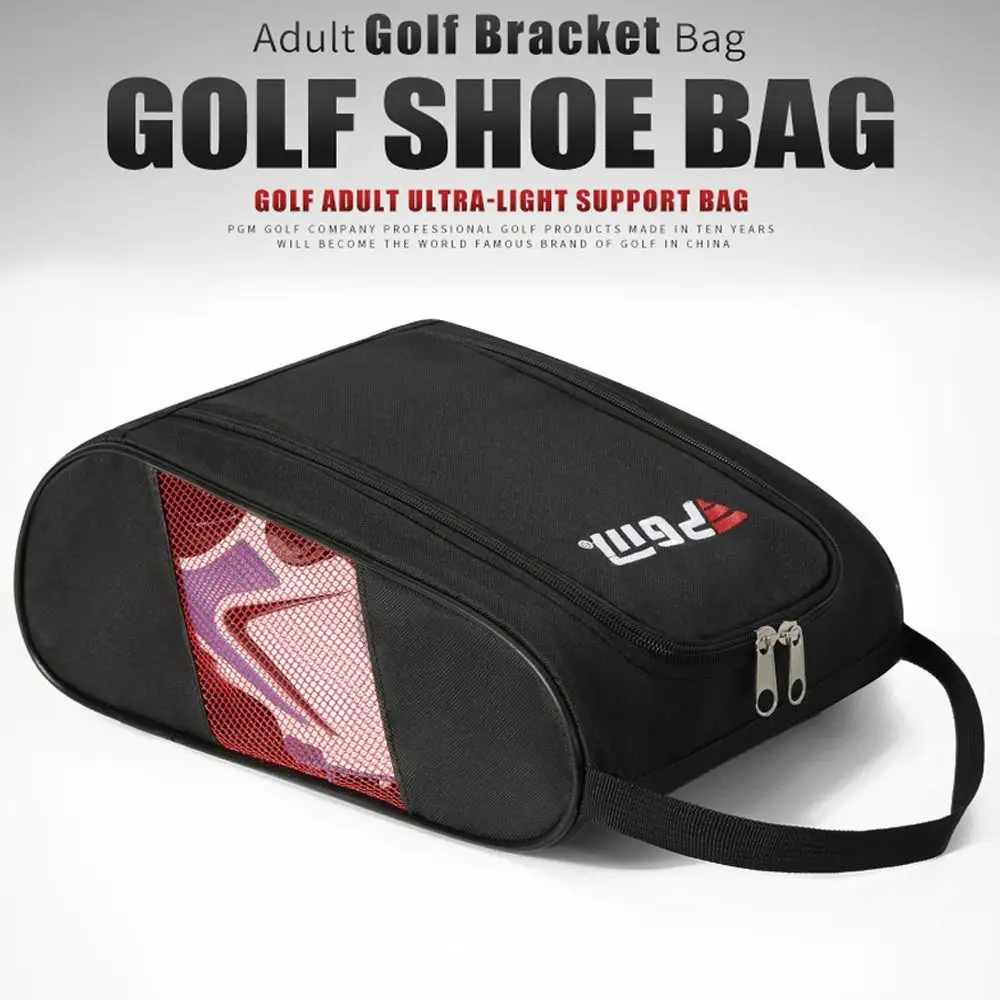 Portable Golf Shoe Bag Nylon Carrier Bags Golfball Holder Lightweight Breathable Pouch Pack Tee Bag Sports Accessories