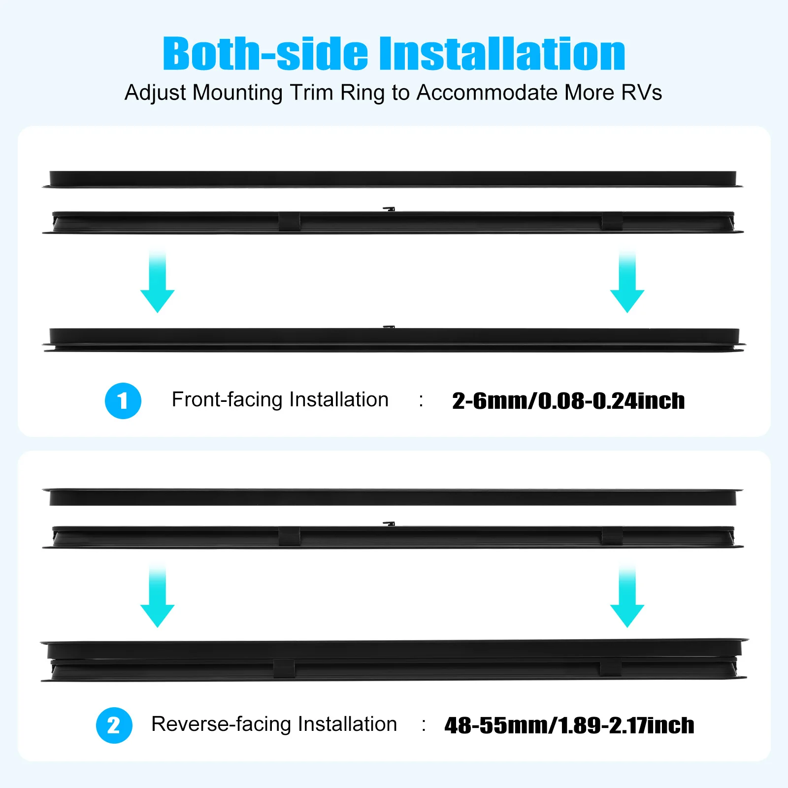 RV Window with Lock Mechanism, Glass Light Transmittance 25% Strong Sealing Performance Good Ventilation for Universal RV