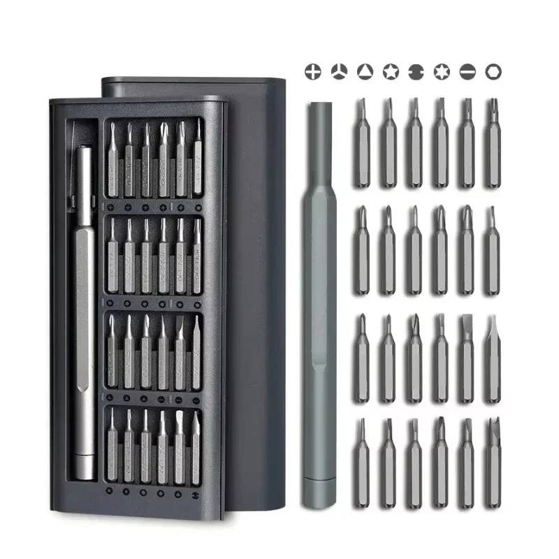 25 In 1 Precision Screwdriver Set Magnetic Hexagonal Flat Head Tools For Game Console Camera Repair DIY Hand Tool Accessories