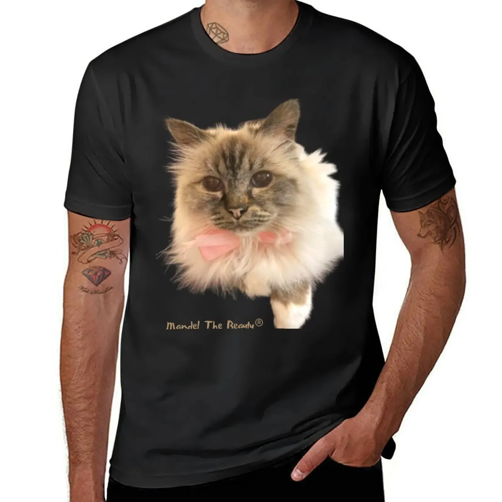 Birman Cat MandelTheBeauty T-Shirt blanks graphic t shirt vintage blacks mens fashion