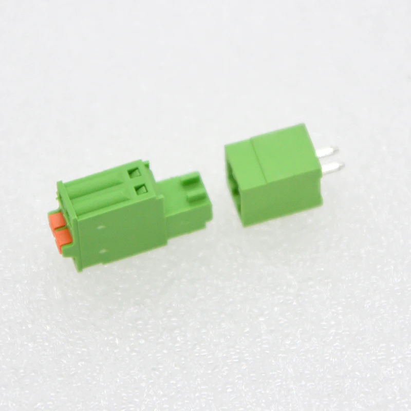 10 Set New Spring Terminal Connector2~6P 2.5mm Spacing Plug-in Terminal Environmental Protection Material Free Shipping