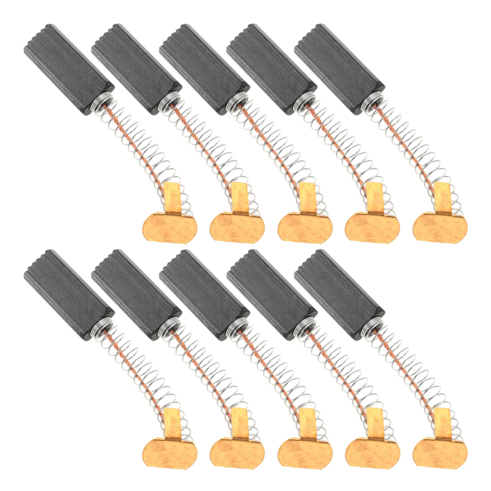 10 peças de reposição das escovas de carbono do motor elétrico dos pces para a ferramenta rotativa escovas do motor de carbono da operação da liga de alta temperatura