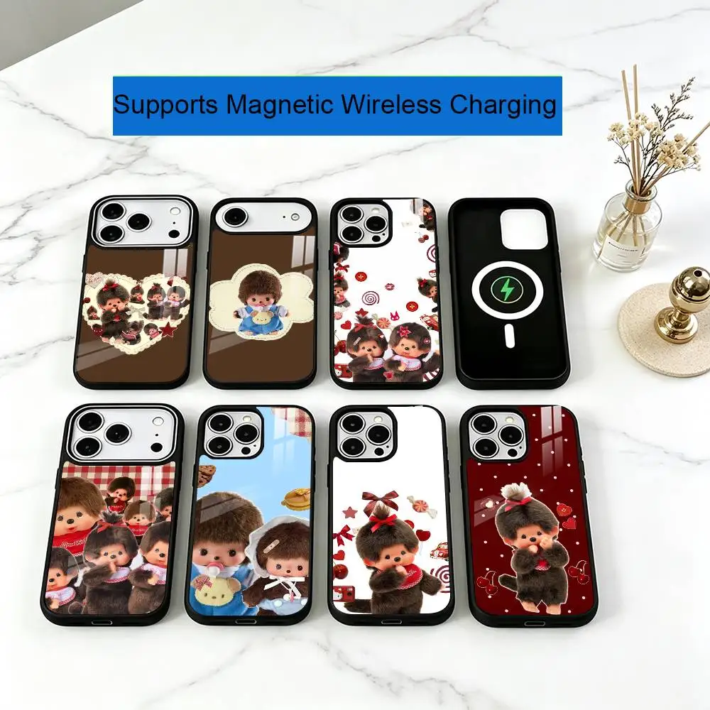 Japanese Lucky Toy M-Monchhichis Phone Case For iPhone17,16,15,14,13,12,11 Plus,Pro Supports Magnetic Wireless Charging