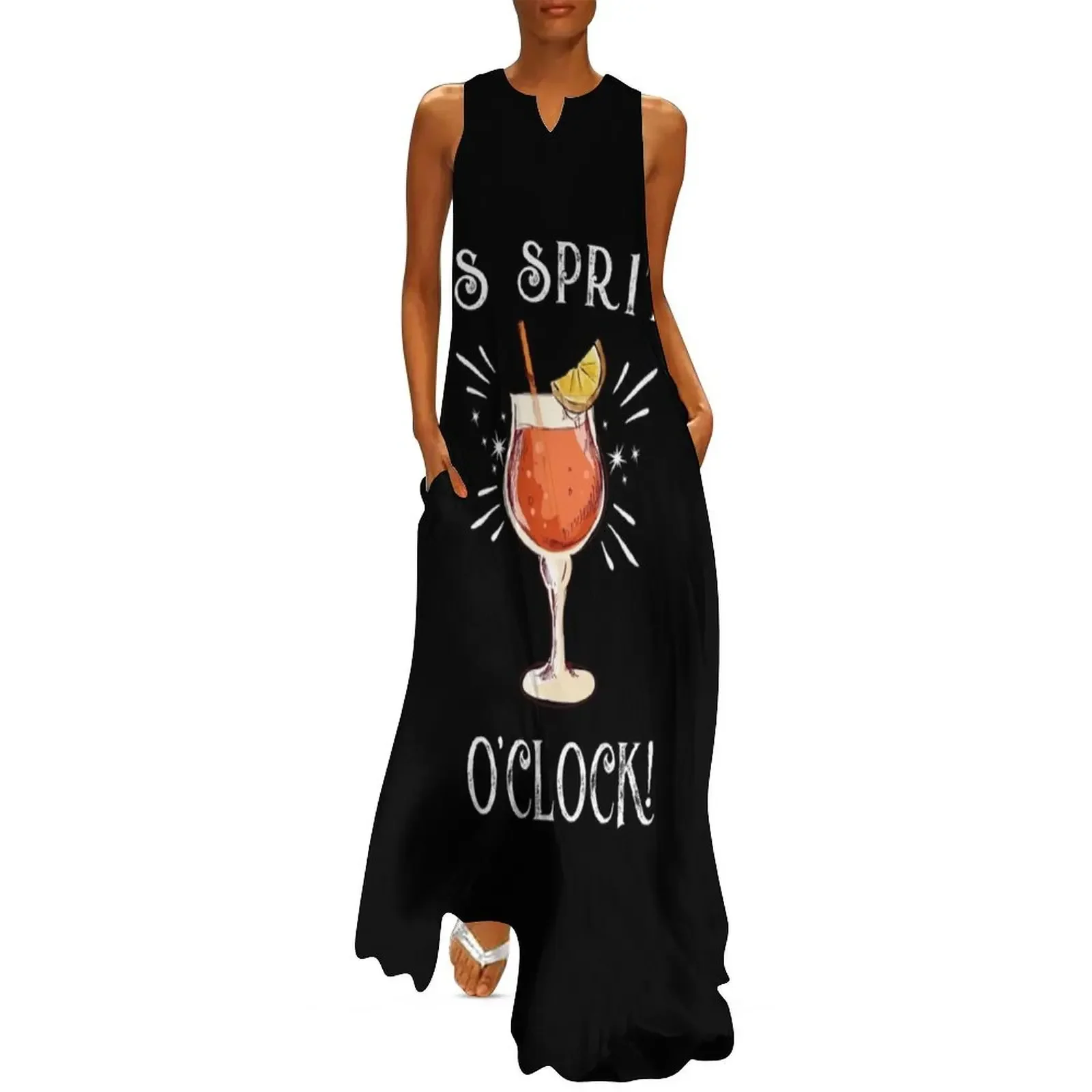 

Amalfi Coast Italy _quot_It_s Spritz O_clock Limited Edition Active Long Dress wedding dresses for woman Dress