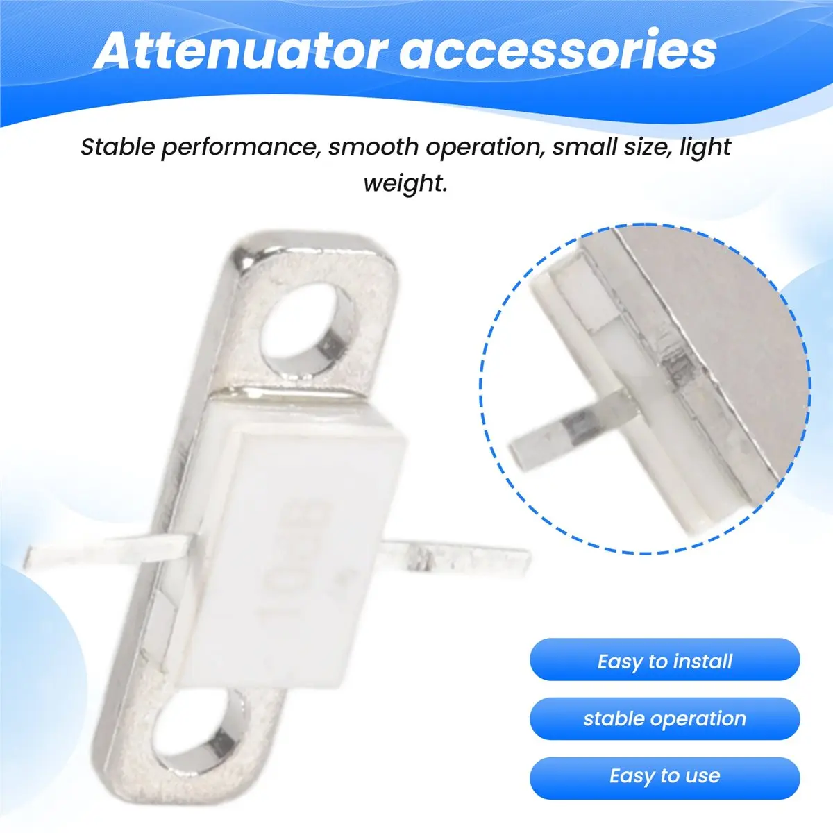 【N21R】 10DB Attenuator 100Watt FLANGED 10DB DC-3GHz Flange 50OHM DC-3.0Ghz