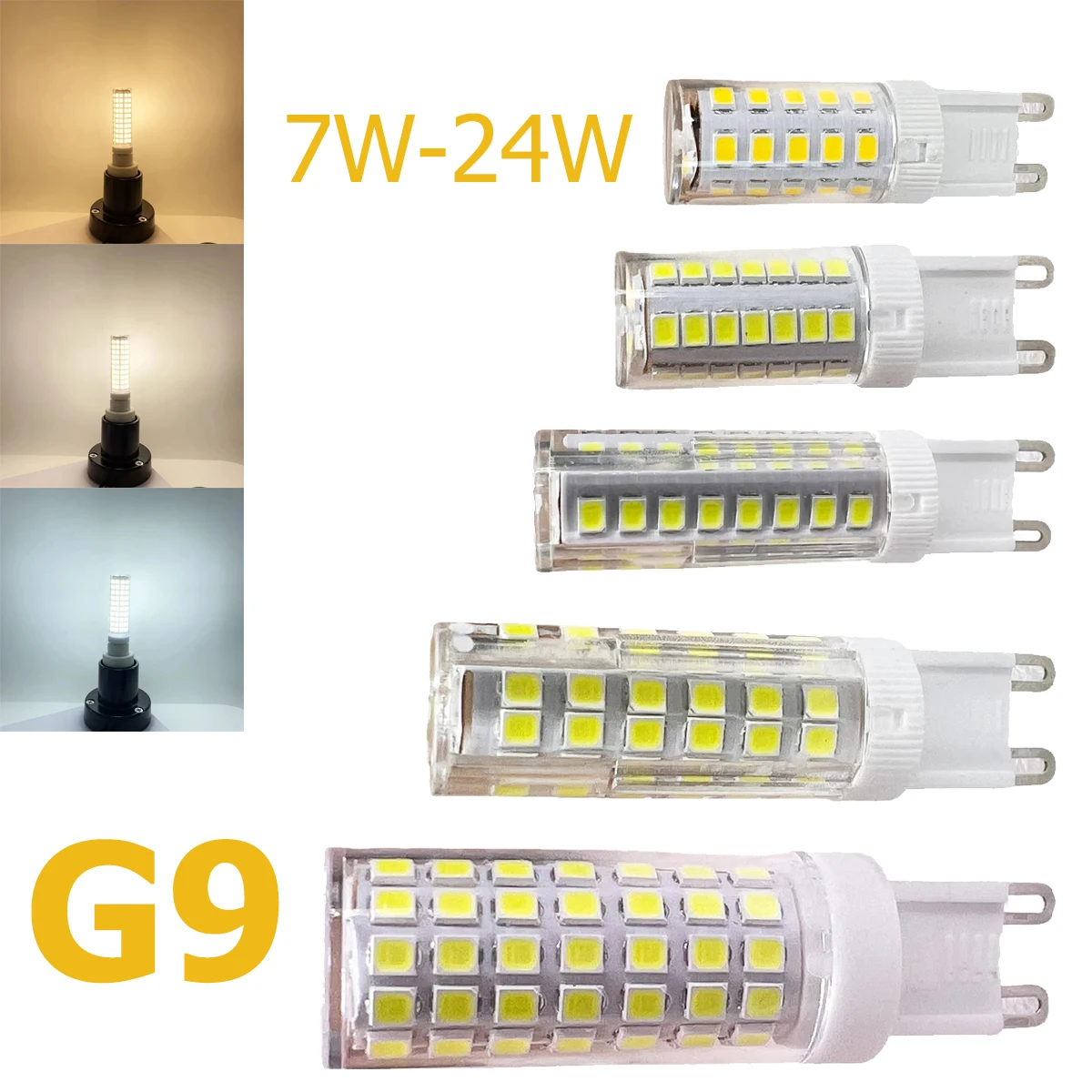 G9 Led Bulb 7W 9W 12W 15W 18W 20W 24W 220V 110V Smd2835 Light White Warm/Cool 360° Lighting Specialty Decorative Corn Holiday