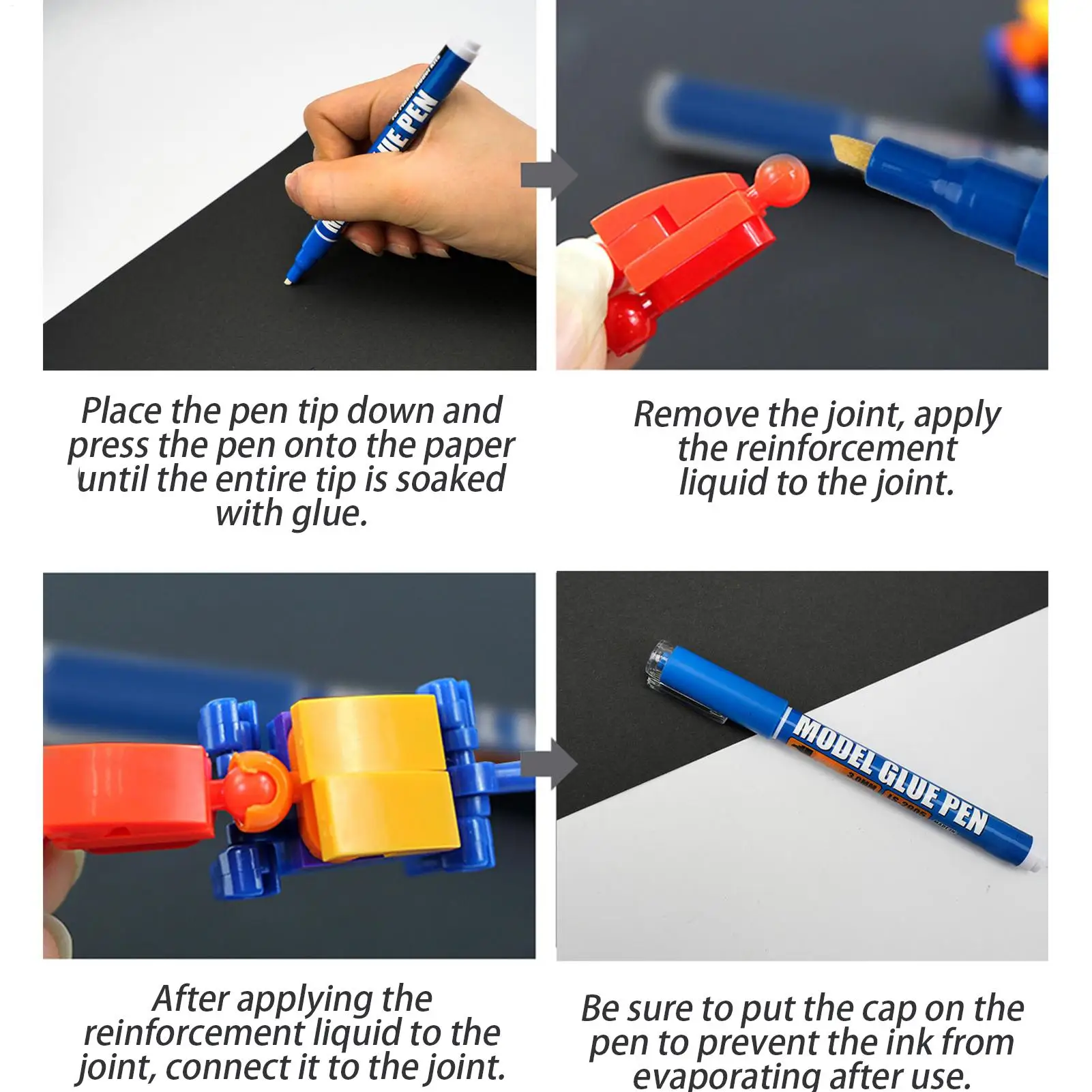 نموذج التخميد القلم الكرة المشتركة إصلاح القلم اتصال تعزيز قلم رصاص لعبة روبوت صيانة أداة للمبتدئين في المدارس