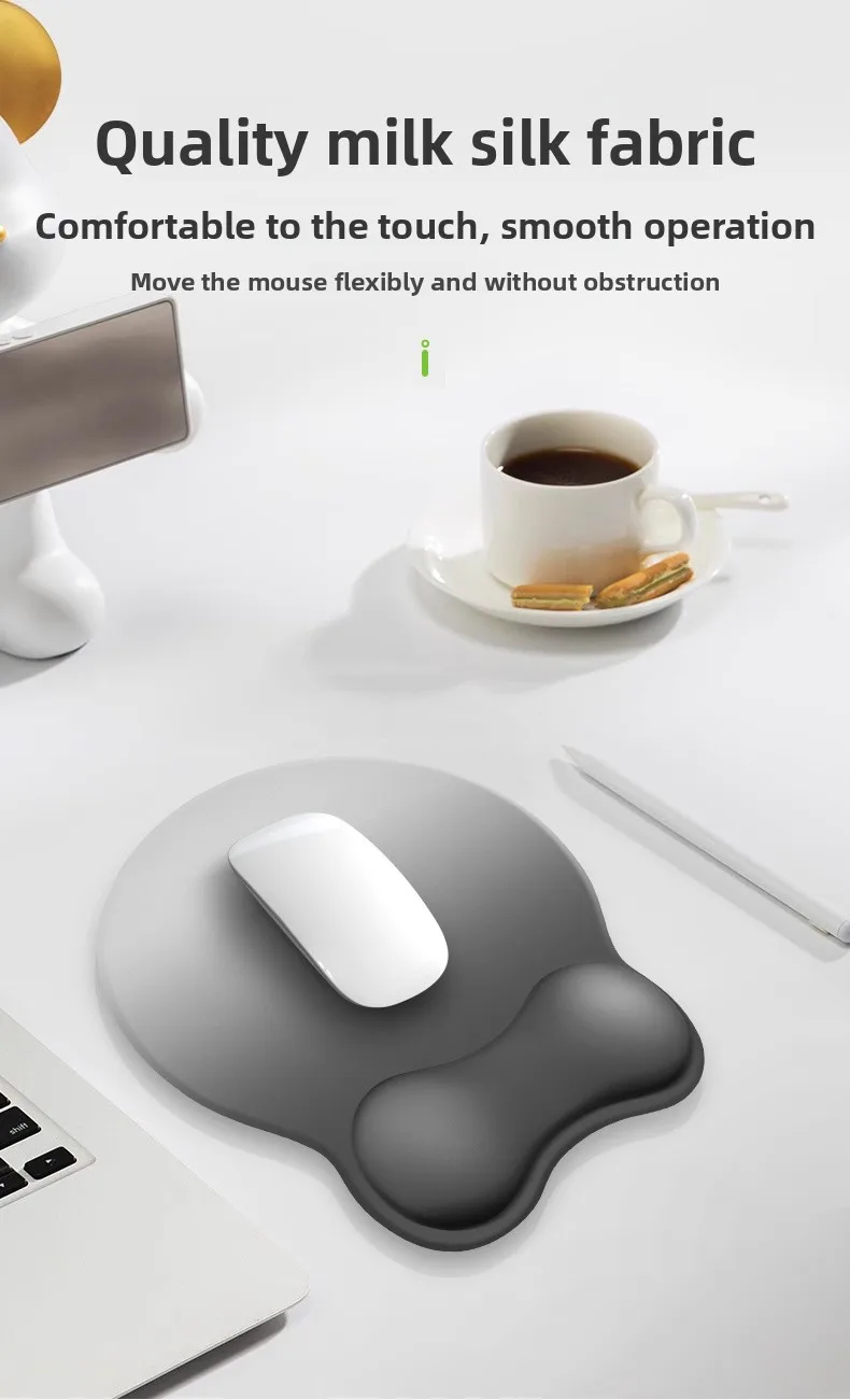 Ergonomische Handgelenkauflage Mauspad Anti-Ermüdungs-Schreibtischunterlage für Büro und Gaming in 9 Farboptionen – Detail 3