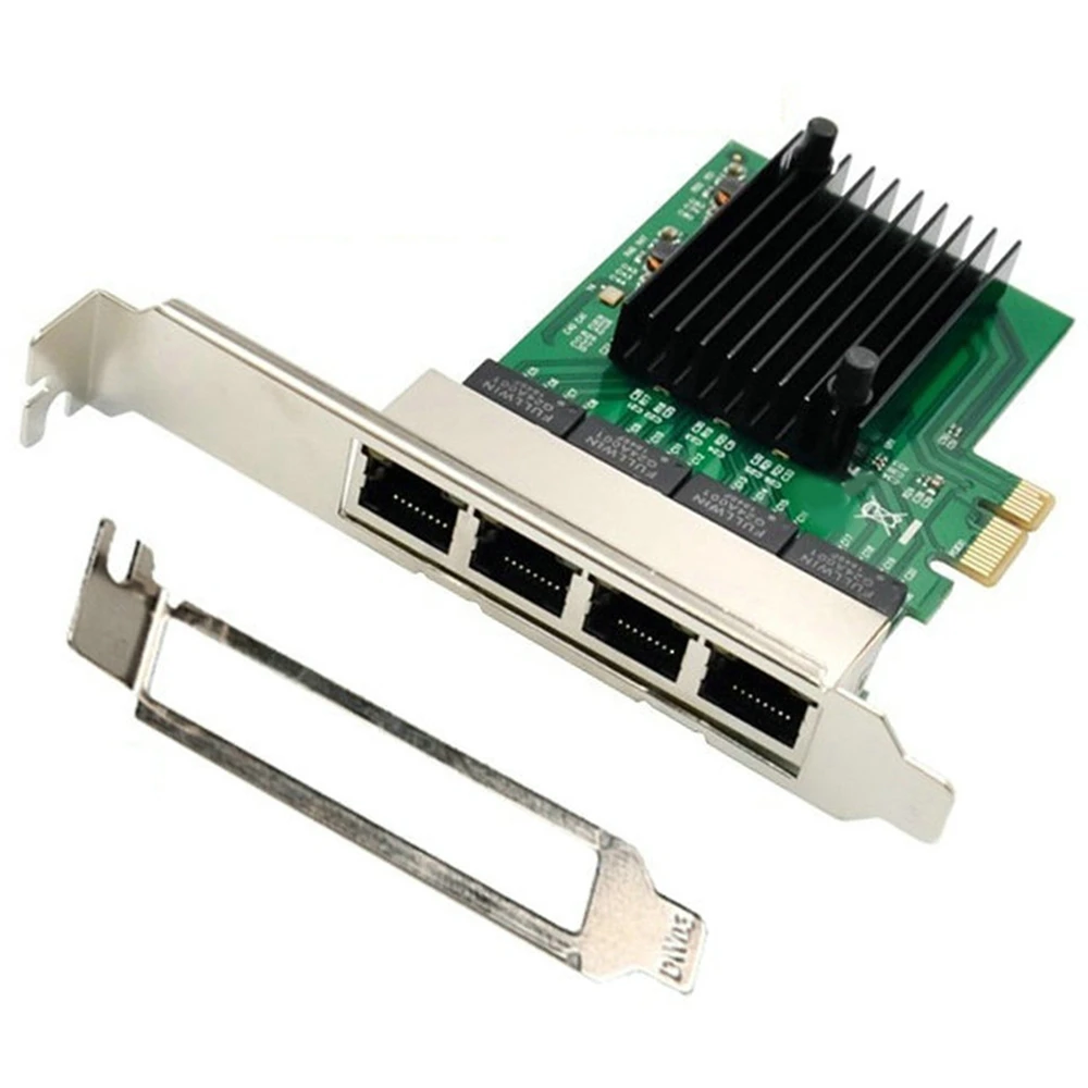 RJ-45 4-portowy interfejs Adapter sieci Ethernet Gigabit karta sieciowa pci-e X1