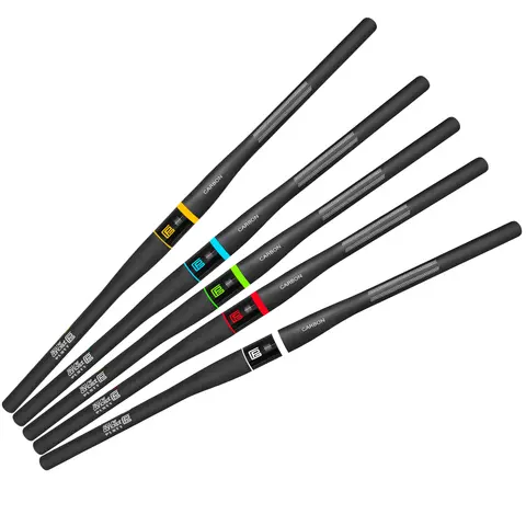 Custom Matte Full Carbon Fiber Mountain/BMX Bike Handlebar Flat/Rise/9 Degree Carbon MTB Bicycle Parts