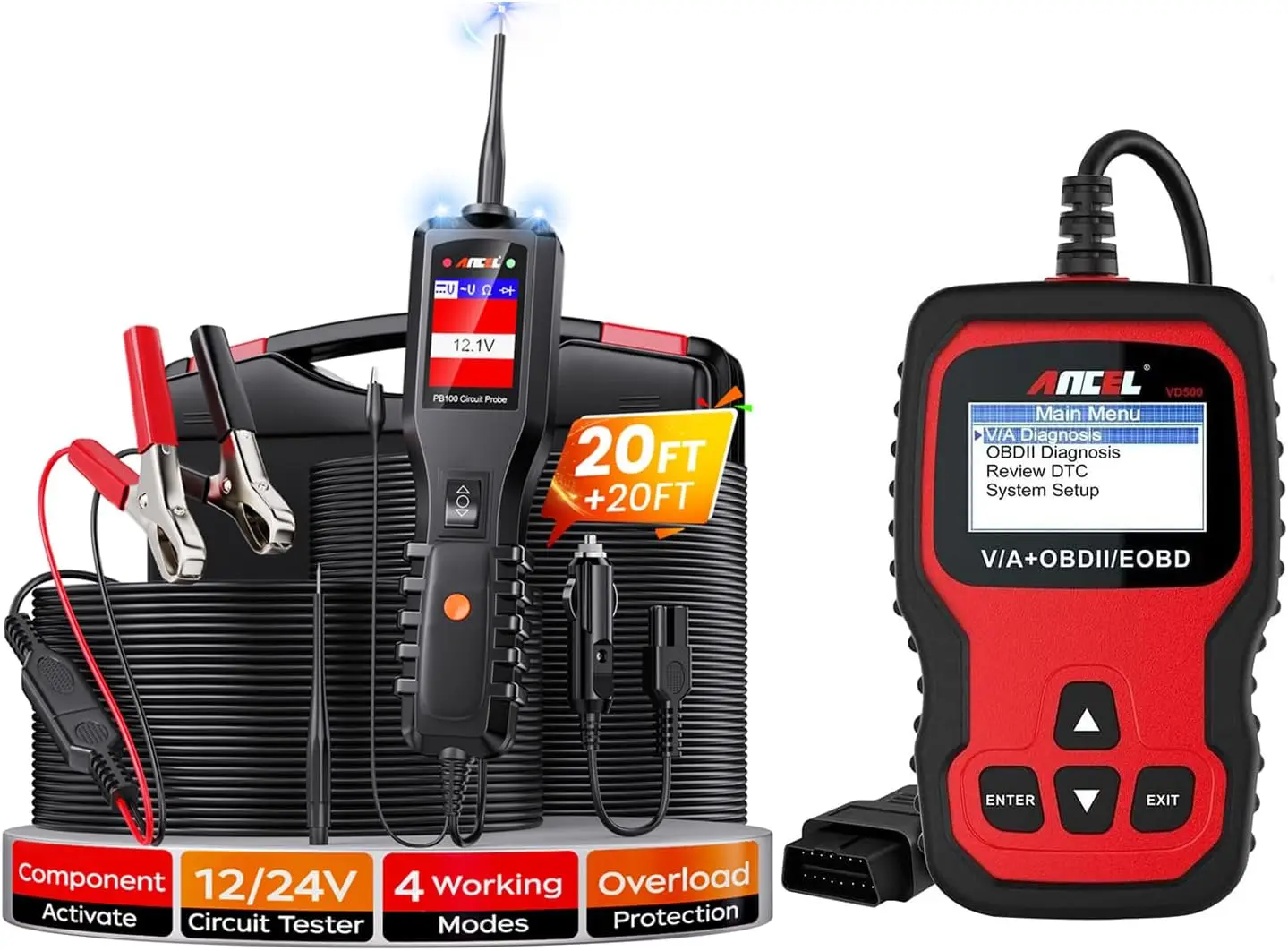 

VB100 VD500 OBD-II диагностический набор инструментов для VAG ABS SRS тормозная система дроссельной заслонки инструмент для ремонта автомобиля