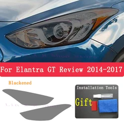 For HYUNDAI ELANTRA GT Review 2017 Car Exterior Headlight Anti-scratch Front Lamp Tint TPU Protective Film Cover Accessories