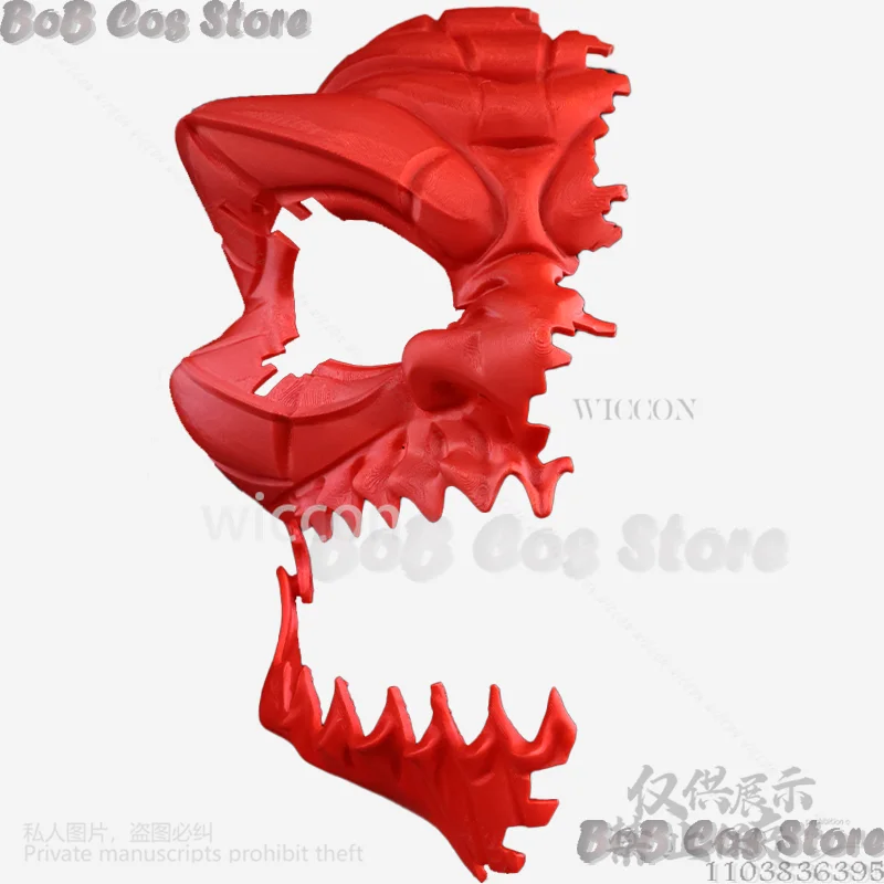 Anime Dandadan Cosplay Turbo Granny 3D Printing Base Half Mask Hard Plastic Mask Costume For Halloween Christmas Cos Customized