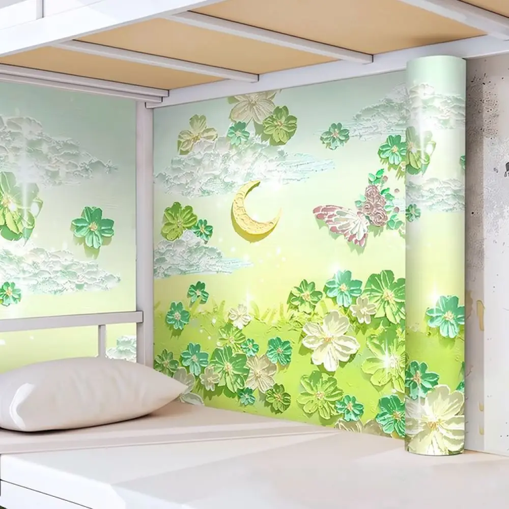 Retro Style Wall Covering Waterproof Self Adhesive Sticker Decorative Wallpaper For Furniture Bedroom Hallway Wall Protection