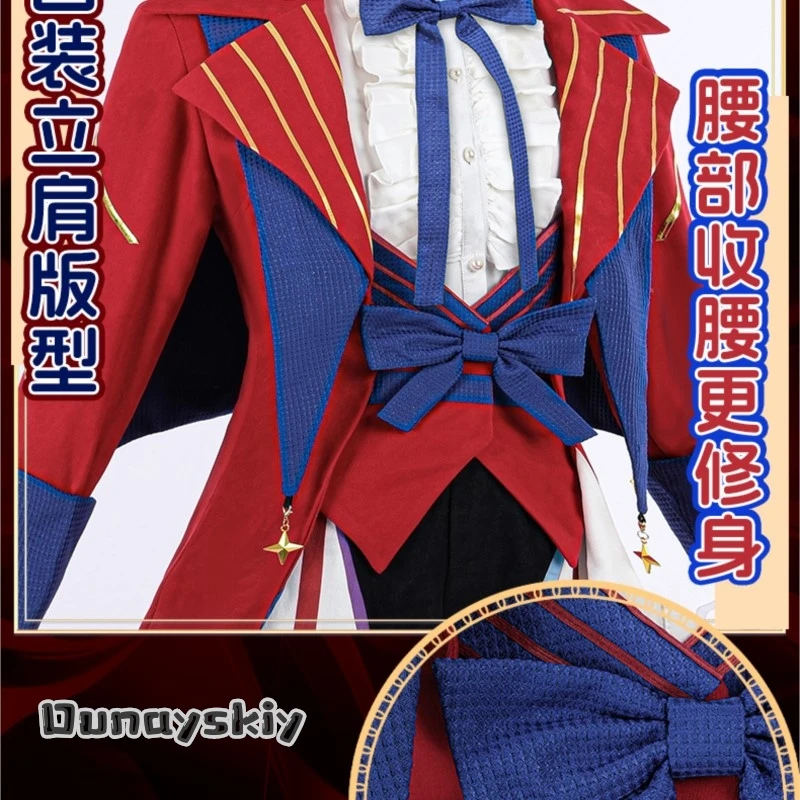 Amanda Cos @ AGenshin Impact Scaramouche Circus Косплей Костюм Аниме Игровой Наряд Для Мужчин Сексуальный Дизайн Хэллоуин Вечеринка Kawaii