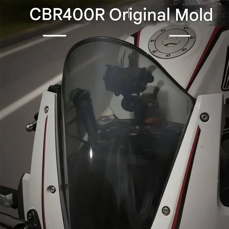 Windscreen Windshield Deflector For Honda CBR400R CBR500R Motorcycle Wind Screen Protector Fairing Modified Accessories Parts
