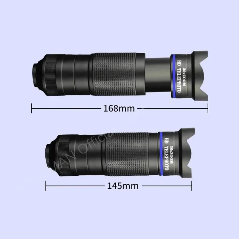 36X mobile phone shooting four in one wide-angle lens kit telescopic zoom macro fisheye mobile phone telescopic camera lens